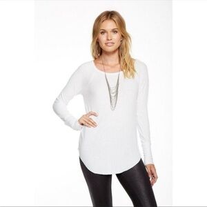 Chaser Waffle Knit Long Sleeve Top Size Medium